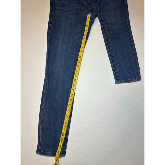 Seven7 Women's Size 6 Dark Wash Mid Rise Denim Jeans Stretch - Picture 2 of 8